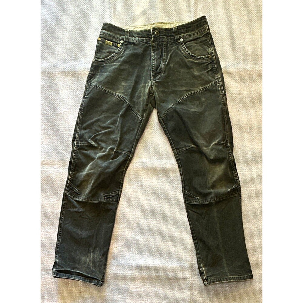 KUHL Rydr Pants Mens 32x32 Gray Vintage Patina Dye Canvas Outdoor Hiking Work